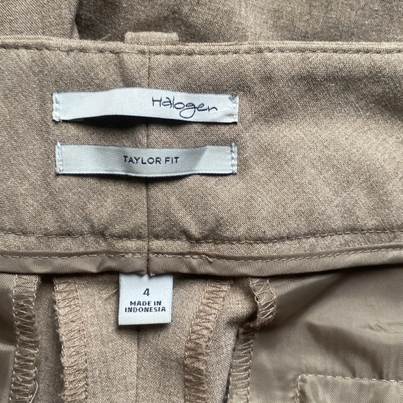 Halogen tailor fit size 4 brown dress pants - Picture 2 of 5